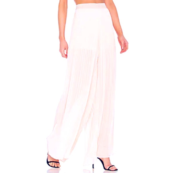 NWOT #5 ENDLESS ROSE Pleated Pants in Ivory, size small - Picture 1 of 14
